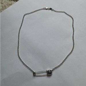 Chrome Hearts Safety Pin Roll Chain Necklace - (16 Inches)